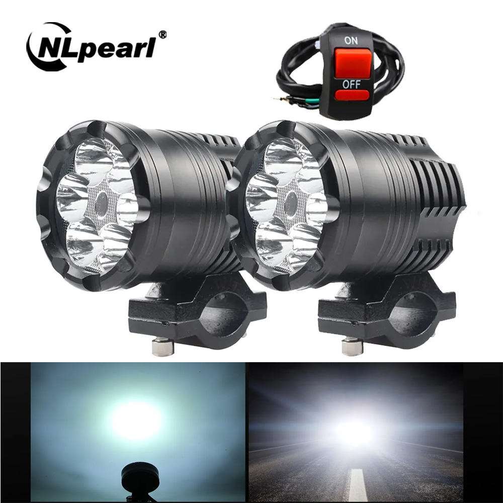 Universal Motorcycle Led Headlight Projector - NLpearl 60W Motorfiets LED Koplamp Spotlight