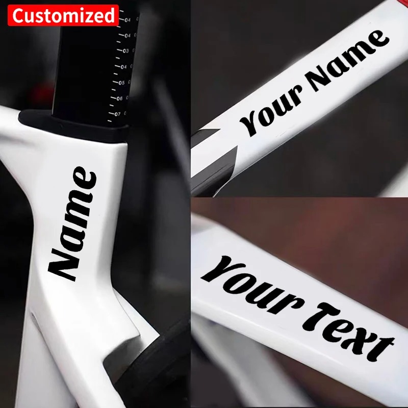 Motorcycle Helmets - 1PC aangepaste fietsstickers frame waterdichte vinyl