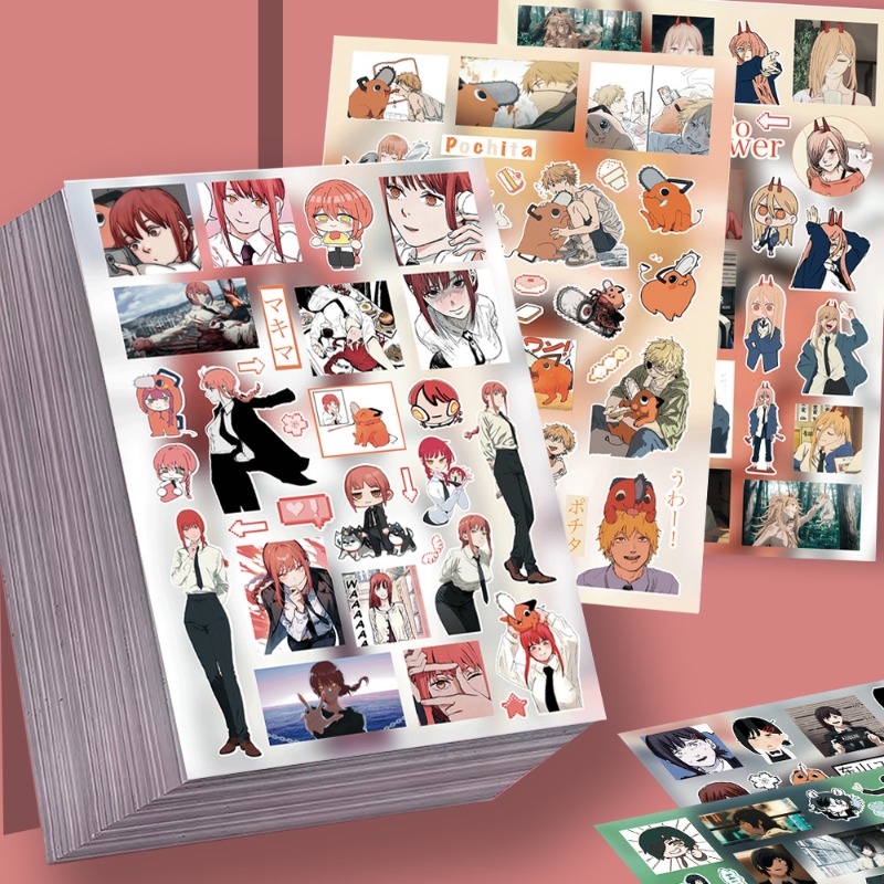 Chainsaw Man 8 stuks sticker h - Atv Parts recensie en prijs