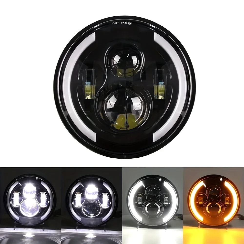50W 7Inch 17,78cm LED Angel Ey - Universal Motorcycle Led Headlight Projector recensie en prijs
